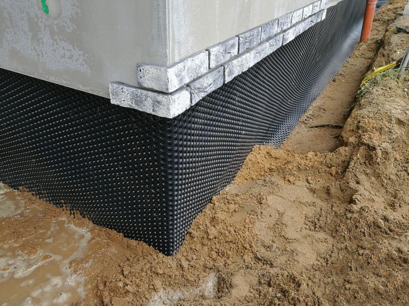 Waterproof Membrane on Foundation Wall
